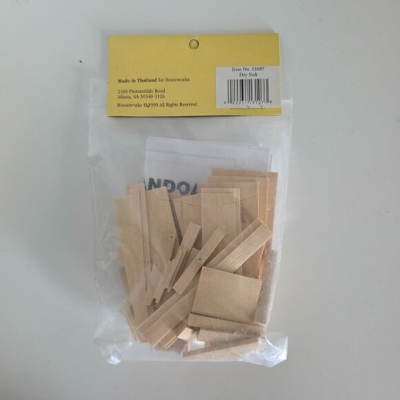 NWT Houseworks Shenandoah Designs Shaker Dry Sink Doll House Miniature Kit - Picture 4 of 5